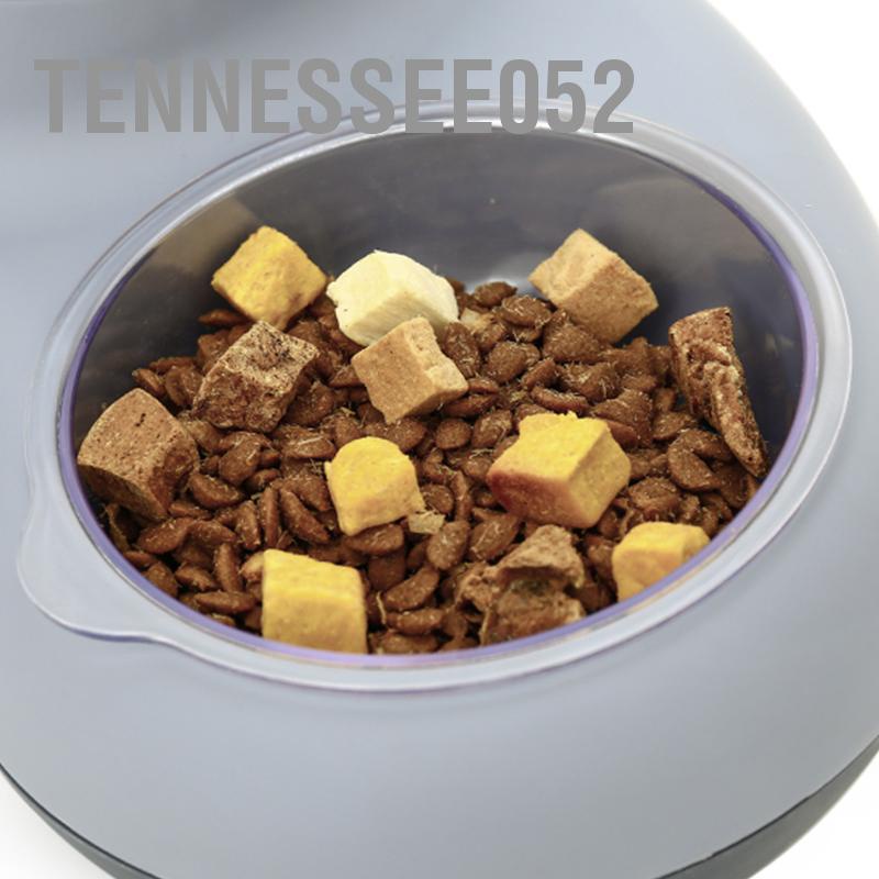 Tennessee052 Bát nước và thức ăn cho thú cưng có dung tích lớn Kiểu lưỡi liềm Thiết kế nghiêng đôi tự động đáy chống trượt