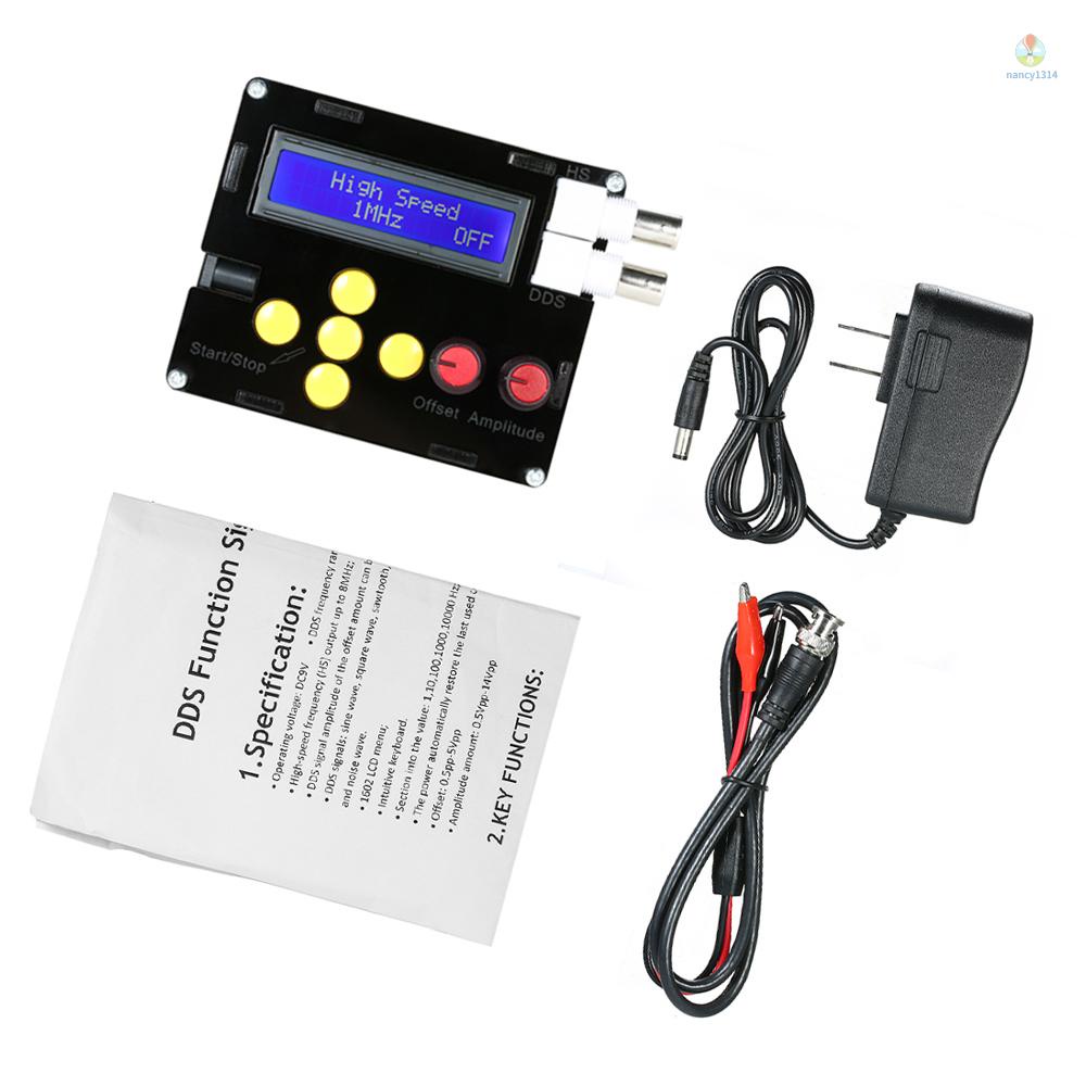 Dds Máy Phát Tín Hiệu Tần Số Thấp Hình Sin / Tam Giác / Vuông / Lưỡi Cưa / ECG / Tiếng Ồn 1Hz-500kHz DC4~10V