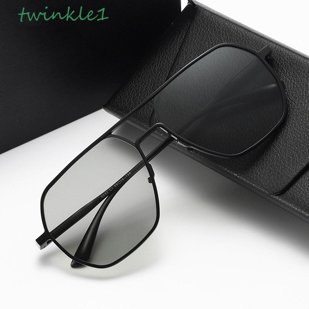 Kính Mát Phân Cực Chăm Sóc Mắt Gọng Hợp Kim Nhỏ Gọn Thời Trang Đường Phố Cho Nam