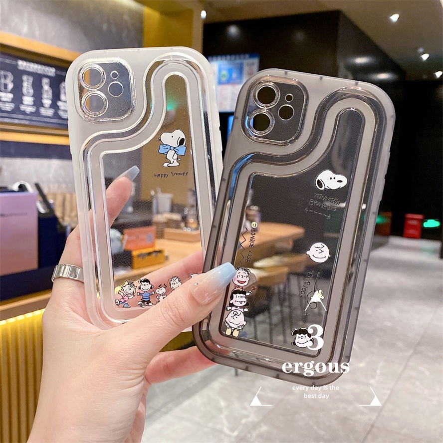 Ốp Điện Thoại TPU Mềm In Hình Chú Chó Snoopy Dễ Thương Cho iPhone 14 13 12 11 Pro Max 7 8 Plus SE2020 X XR Xs Max
