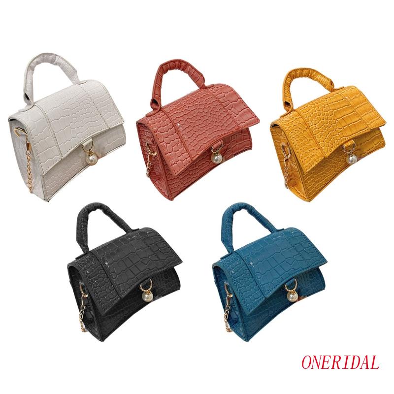 Túi Xách Da PU Màu Trơn Phong Cách Retro Thời Trang Cho Nữ