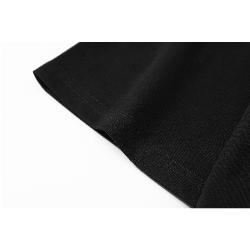 Áo Thun cotton Tay Ngắn Hai Lớp Thời Trang Nam Nữ 22V &amp; - Phiên Bản Châu Âu Mới Nhất
