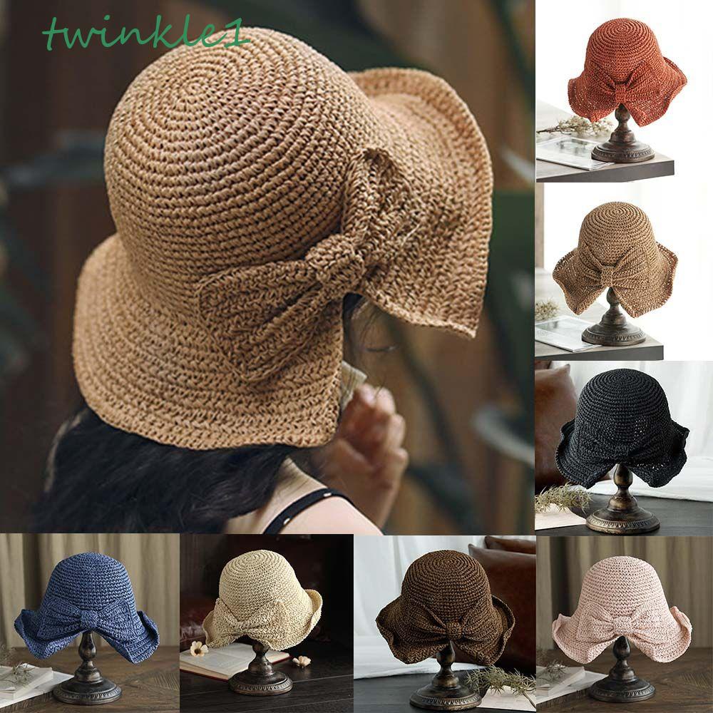 Mũ Rộng Vành Che Nắng Đính Nơ Thời Trang Mùa Hè