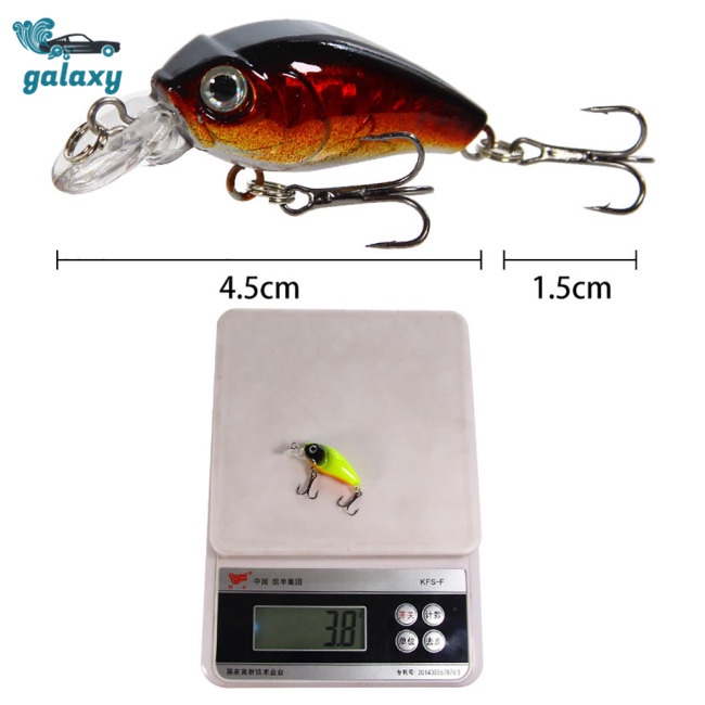 Galaxy Set 5 Mồi Giả Nhử Cá 3.8g / 4.5cm Bằng Thép Chất Lượng Cao