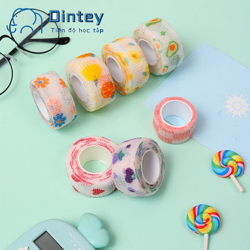 ✍mujicici✍Cuộn Băng quấn ngón tay co giãn nhiều màu sắc dễ thương cho học sinh