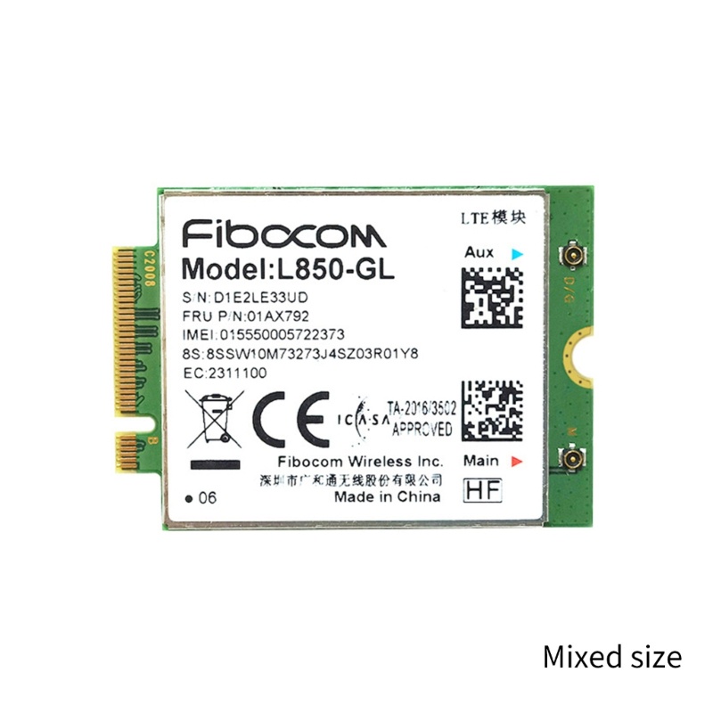 Mô Đun Không Dây 4G LTE L850-GL Cho ThinkPadX1 Carbon Gen6 X280 T580 T480s L480