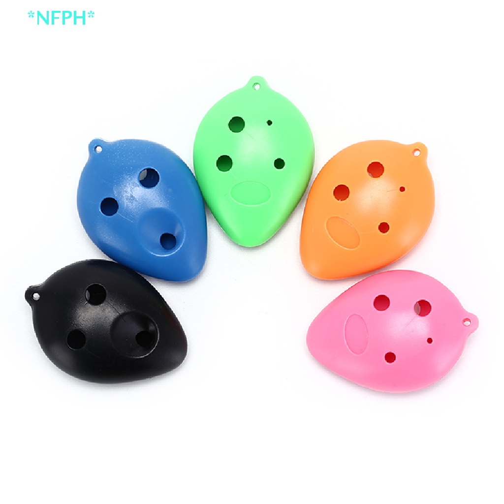 Sáo Ocarina Nhựa 6 Lỗ 5 Màu Tùy Chọn Mới