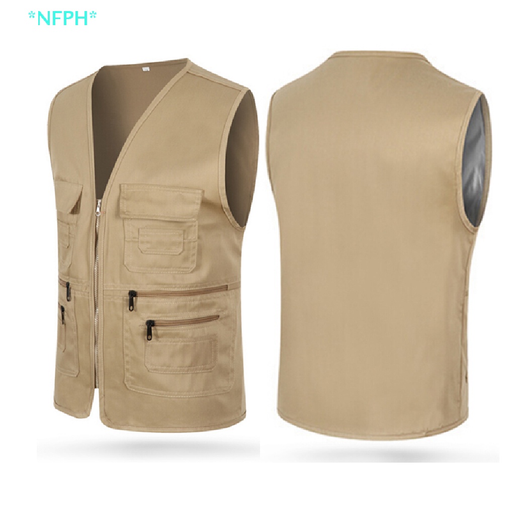 Áo Khoác Câu Cá / Leo Núi Nhiều Túi Thời Trang Cho Nam Mới