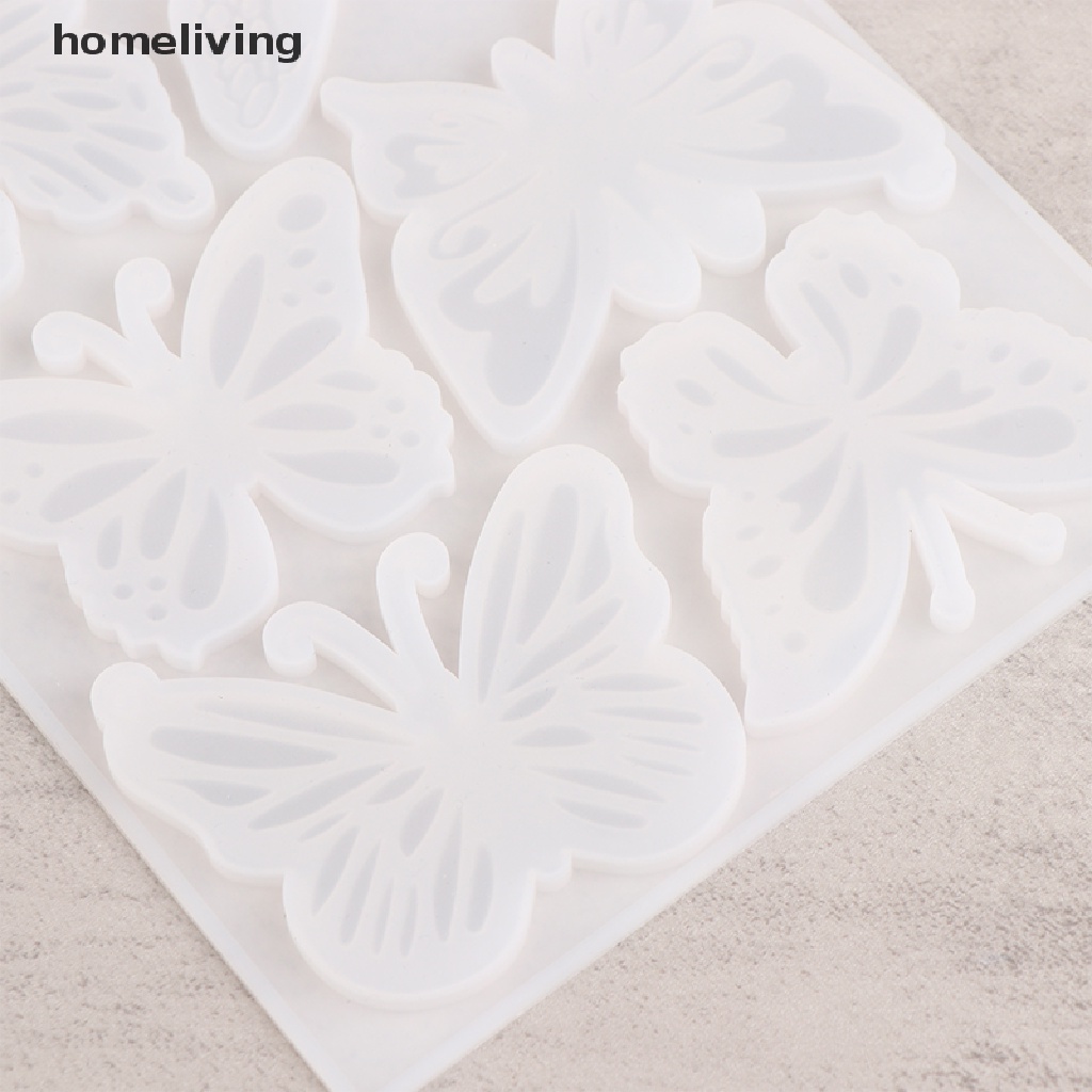 1 Khuôn Làm Móc Khóa Hình Bướm Bằng Silicone DIY