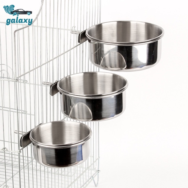 Galaxy Tô Đựng Thức Ăn / Nước Uống Bằng Thép Không Gỉ Cho Chim