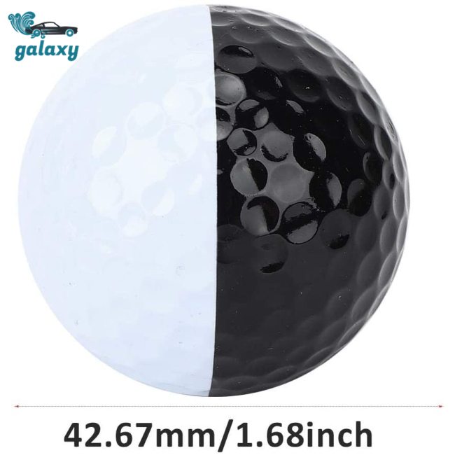 Galaxy Quả Bóng Golf Hai Lớp Hai Màu Trắng Đen Dùng Luyện Tập