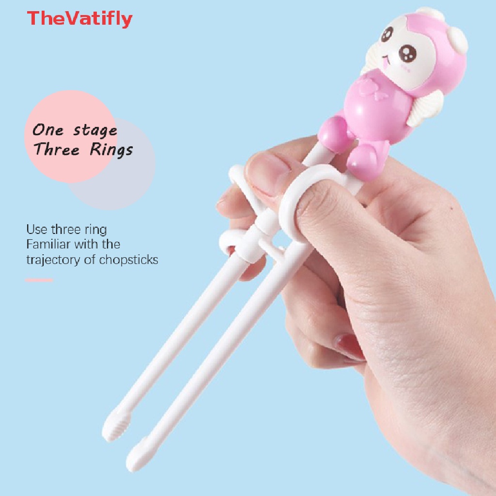 [Thevalifly] Đũa Tập Ăn Bằng ABS Hình Hoạt Hình Sáng Tạo Chỉnh Sửa Tư Thế Cho Trẻ Em