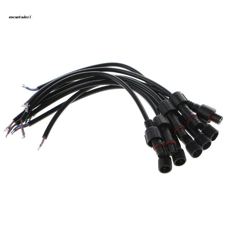 ✿ Set 5 Cặp Dây Cáp Nối 2 Pin Male Sang Female Chống Nước Dành Cho Đèn LED Màu Sắc Đơn