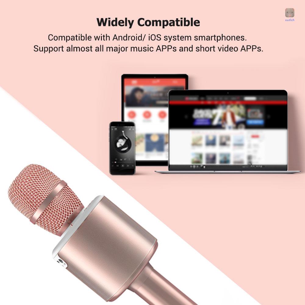 Micro Karaoke N6 Chuyên Nghiệp Có Đèn LED Và Loa 2 Trong 1 Dùng Để Hát Karaoke / Giáng Sinh / Tiệc Giáng Sinh