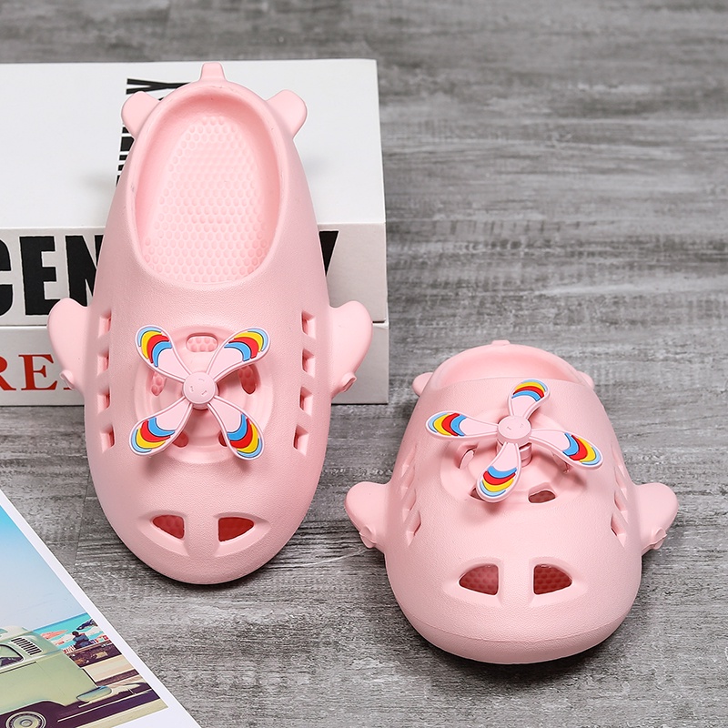 Dép Xỏ Ngón Hình Máy Bay Hoạt Hình Dễ Thương Chất Lượng Cao Size 24-35 Cho Trẻ Em