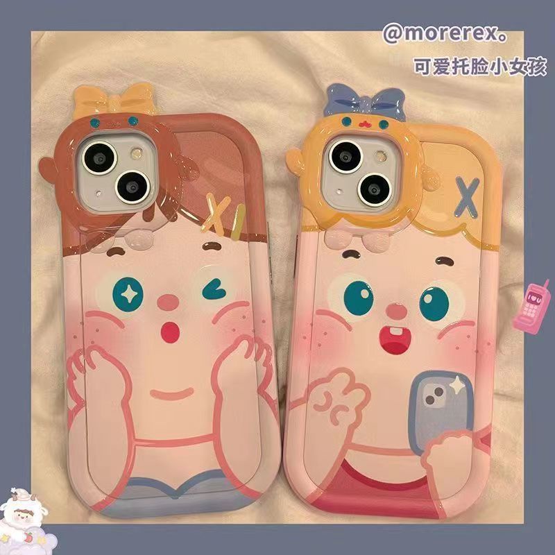 ✅Ốp Điện Thoại Trong Suốt Họa Tiết Hoạt Hình Dễ Thương Cho Iphone pro1211 xr1413promaxxs 8p SRB4