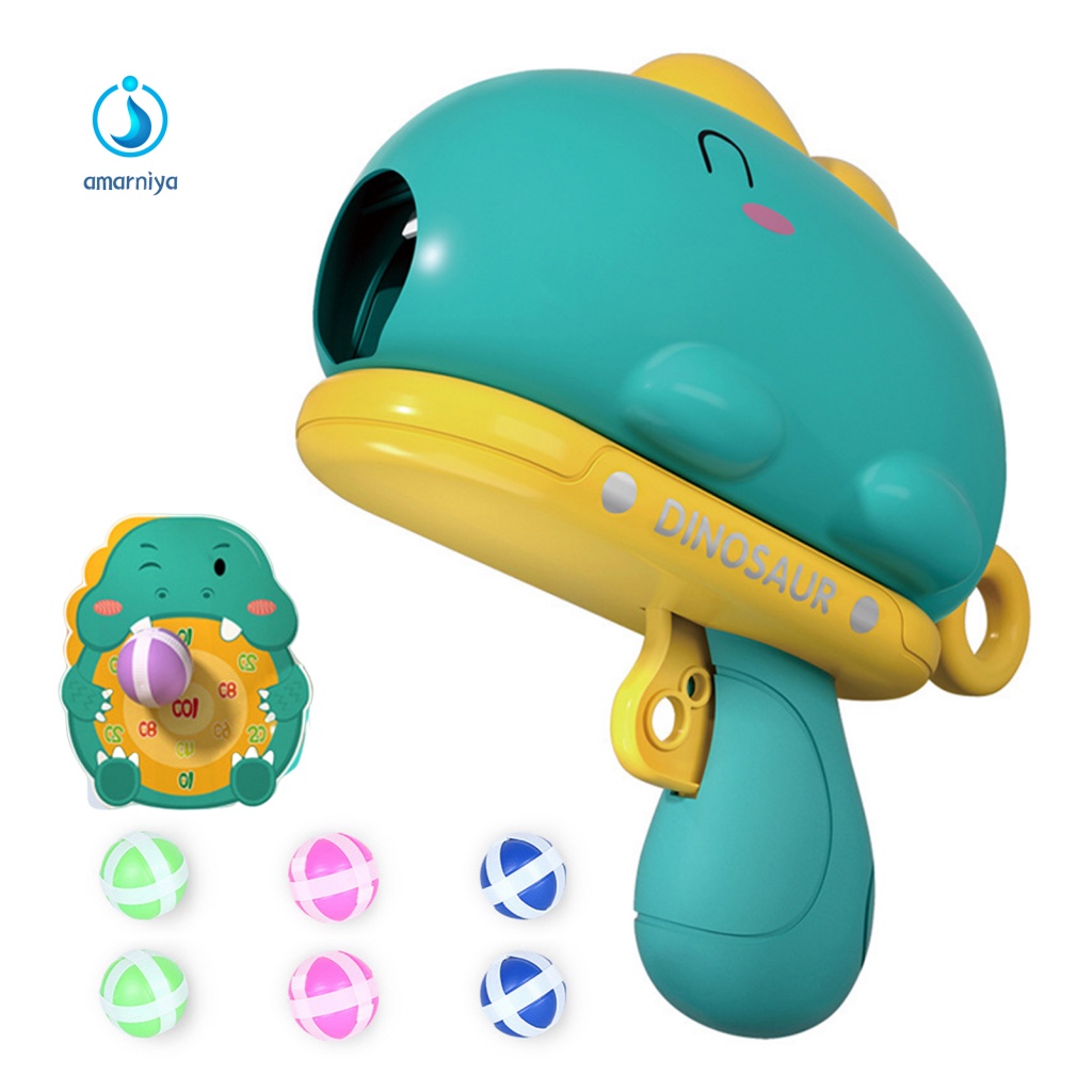 Amar Đồ Chơi Bắn Bóng Dính Bằng Vải Họa Tiết Khủng Long Đáng Yêu Dùng Ngoài Trời