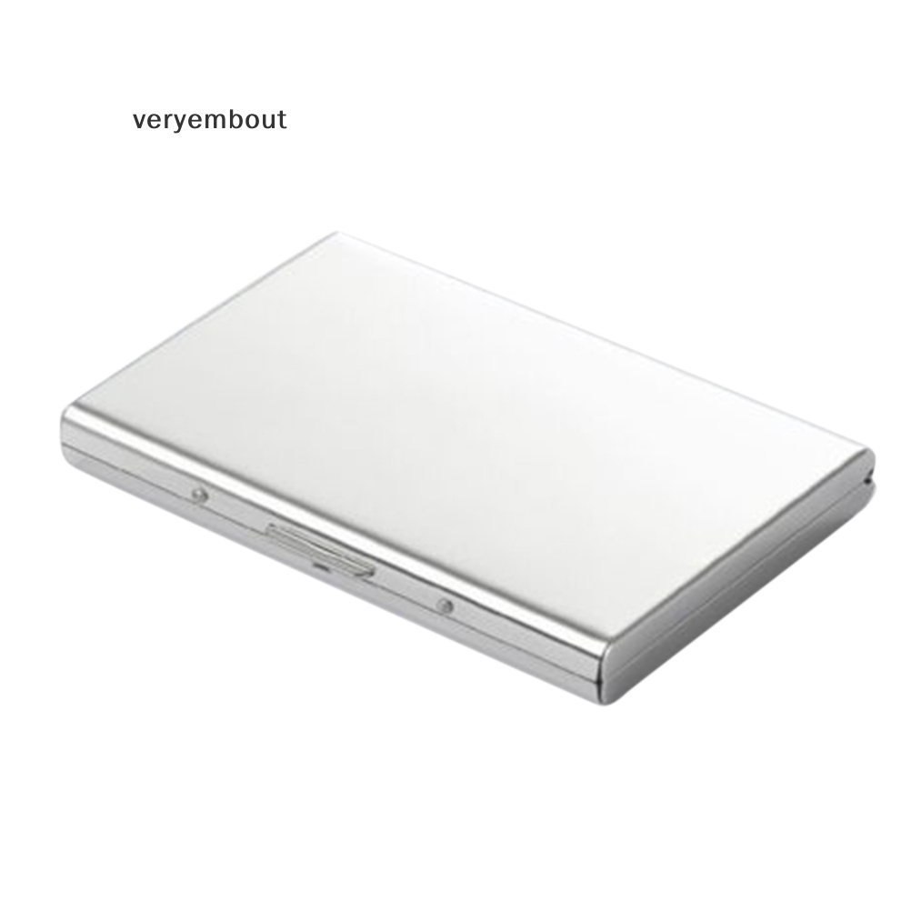 Hộp Đựng Thẻ Tín Dụng / Danh Thiếp Mini Bằng Thép Không Gỉ Cho Nam