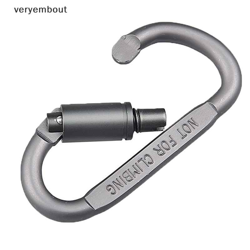 Ut Móc Khóa carabiner Nhanh Hình Chữ D Bằng Hợp Kim Nhôm Đa Năng
