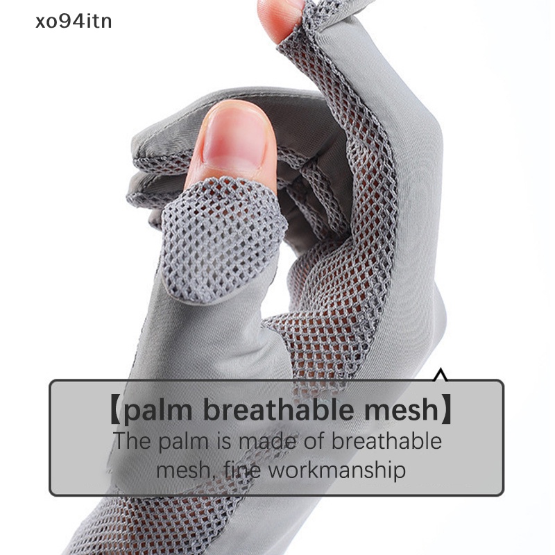 Găng Tay Lưới Lụa Lạnh Mỏng Chống Tia UV Thời Trang Mùa Hè Cho Nữ