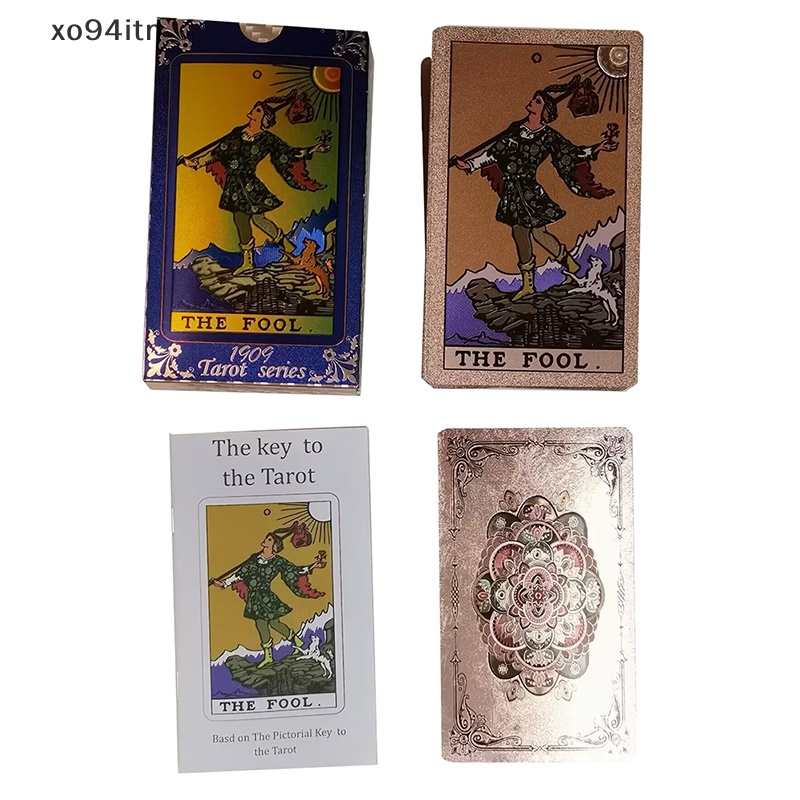 Bộ Bài Tarot Bằng Giấy Mạ Vàng Chống Thấm Nước Và Mài Mòn