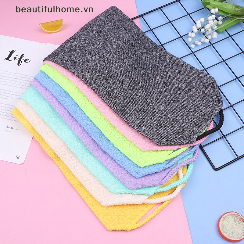 1 Khăn Tắm Tẩy Tế Bào Chết Bằng Nylon Cho Da Lưng / Cơ Thể