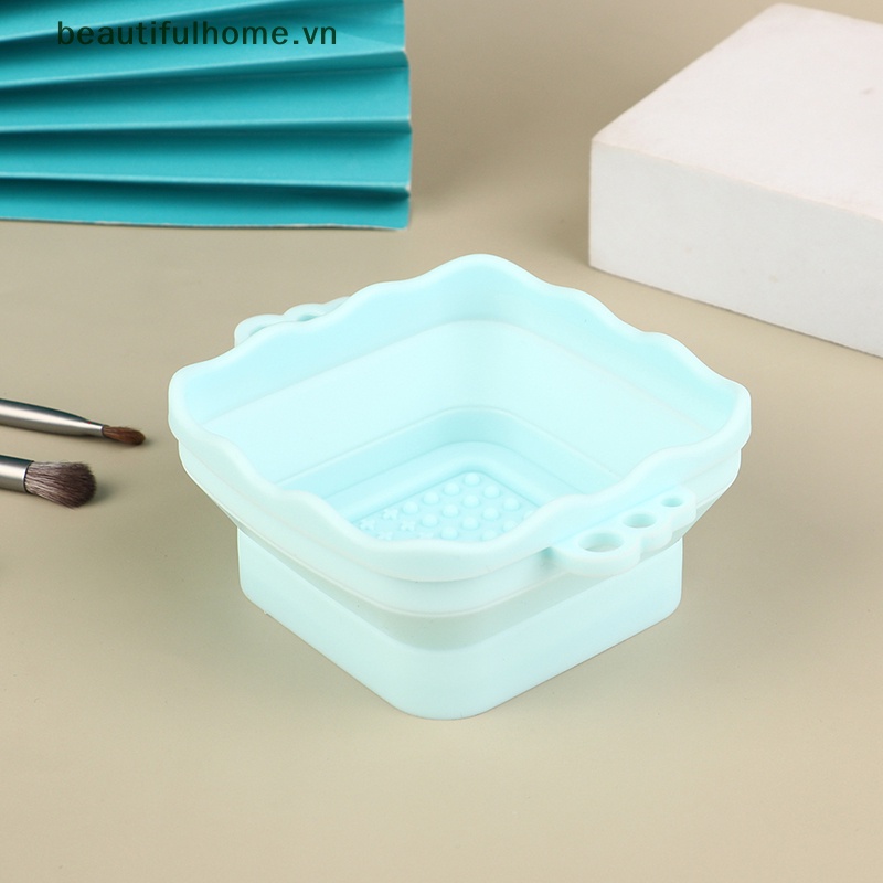 Miếng Silicone Vệ Sinh Cọ Trang Điểm Có Thể Gấp Gọn Tiện Lợi
