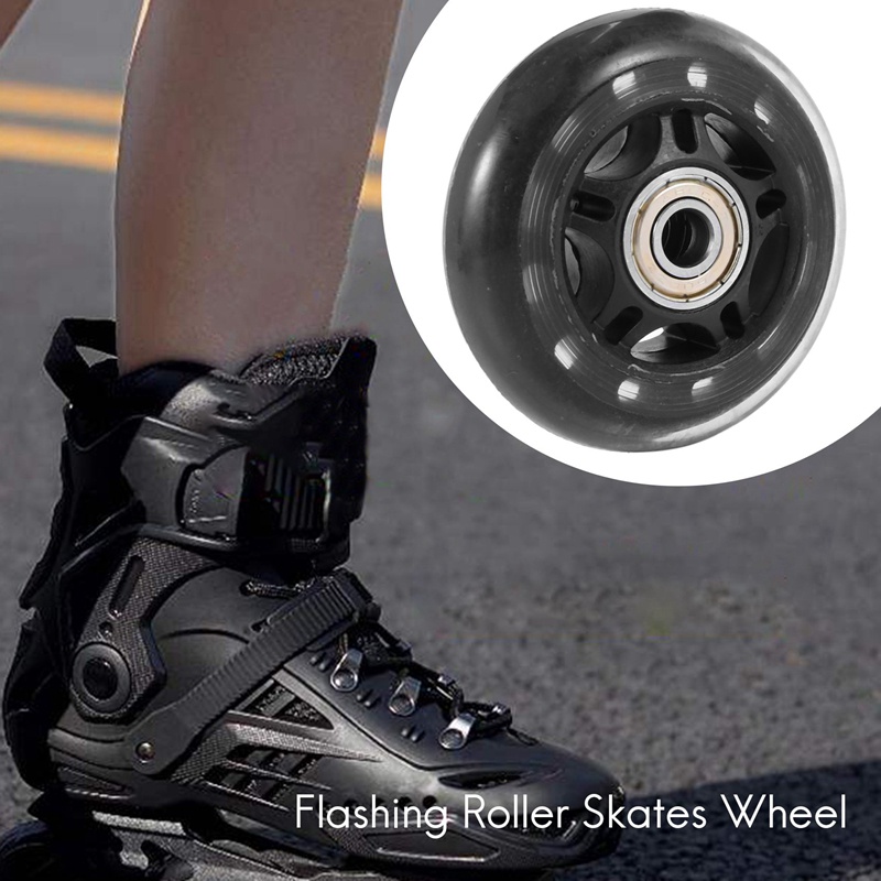 8 gói Bánh xe trượt băng nội tuyến Bánh xe thay thế lưỡi lăn cho người mới bắt đầu với bánh xe vòng bi 70mm