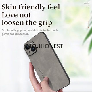 For Apple Ốp Điện Thoại iPhone 14 Pro Max Ốp Lưng iPhone 13 Pro Max Case iPhone 7 Plus Case iPhone 8 Plus Case iPhone 14 Plus Case iPhone SE Case Luxury ShockProof Simple Silicone Matte Frosted Textured Lambskin Leather Phone Cover Cassing Case TP