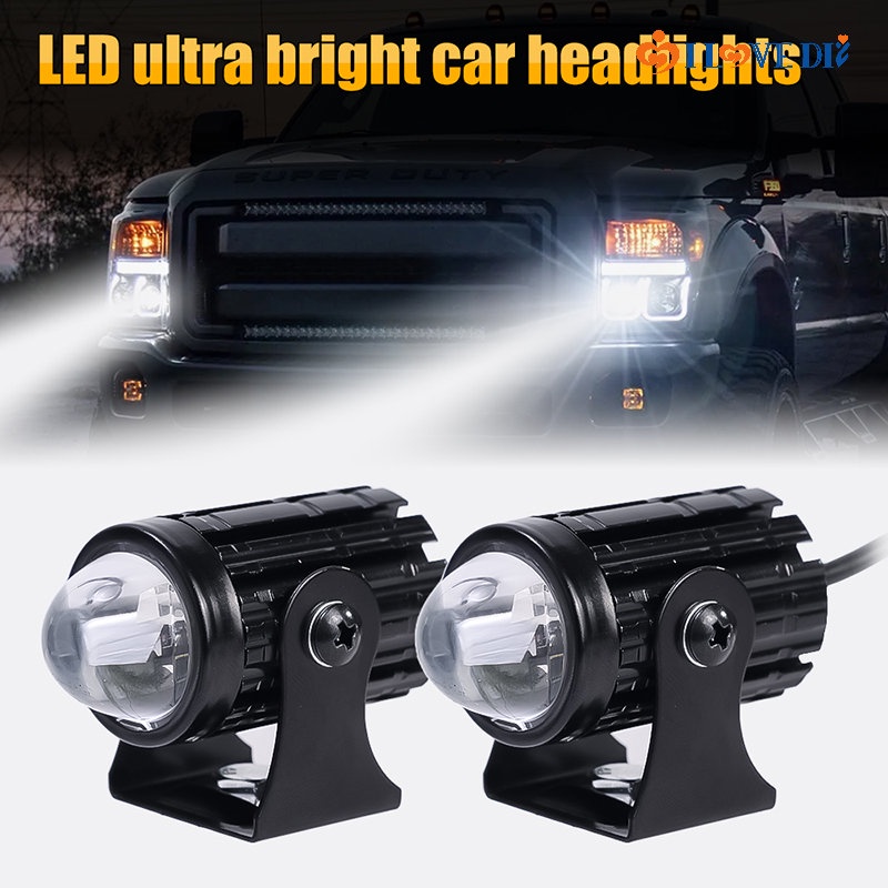 Đèn Pha LED Hai Màu Ánh Sáng Trắng / Vàng Chống Thấm Nước Có Thể Thay Thế Siêu Sáng Cho Xe Hơi / Xe Máy