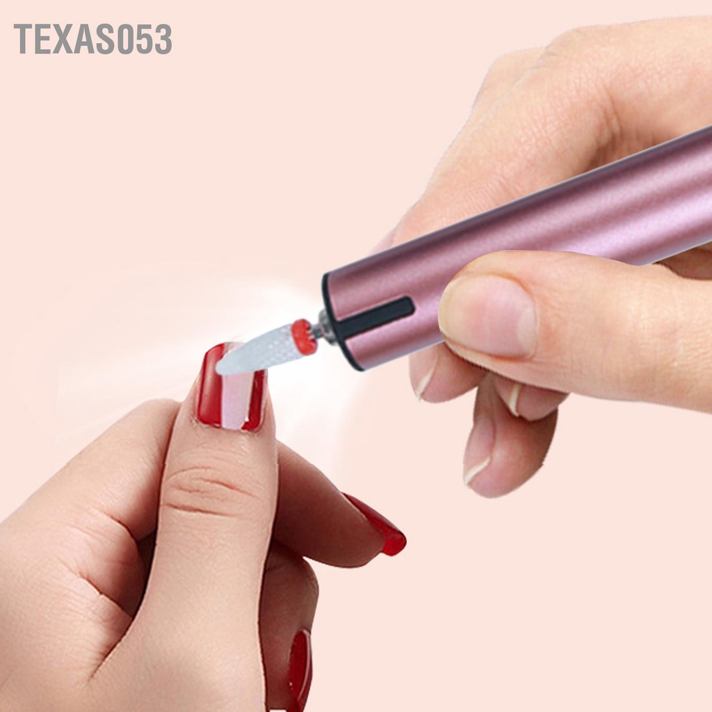 Texas053 Máy mài móng tay điện đánh bóng có thể sạc lại cho dũa