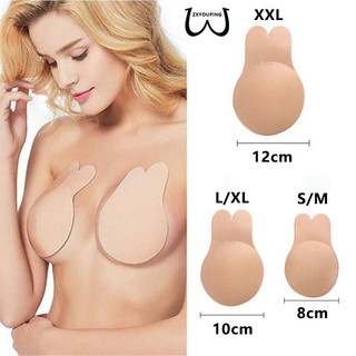 Zxyouing PLUS SIZE-S-XXL Áo Ngực Dán Nâng Ngực Vô Hình Tai Thỏ Vô Hình Có Thể Tái Sử Dụng - Băng Dán Núm Vú / Miếng Dán Núm Vú Không Dây Bằng Silicone Vô Hình