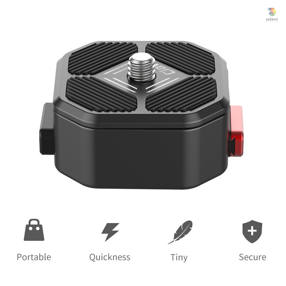 ULANZI Đĩa QR Tháo Lắp Nhanh Với Ốc 1 / 4 Inch Chịu Lực 50kg Cho Máy Ảnh DSLR