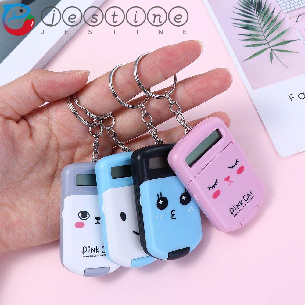 Máy tính bỏ túi mini có móc khóa hình số 8 dễ thương