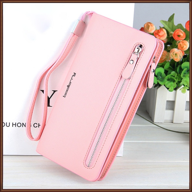 Ví Dài Đựng Điện Thoại Đa Năng Có Khóa Kéo Dành Cho Nữ