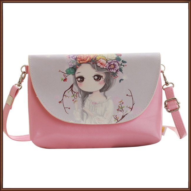Túi Đeo Vai Mini In Họa Tiết Hoạt Hình Dễ Thương Cho Bé Gái