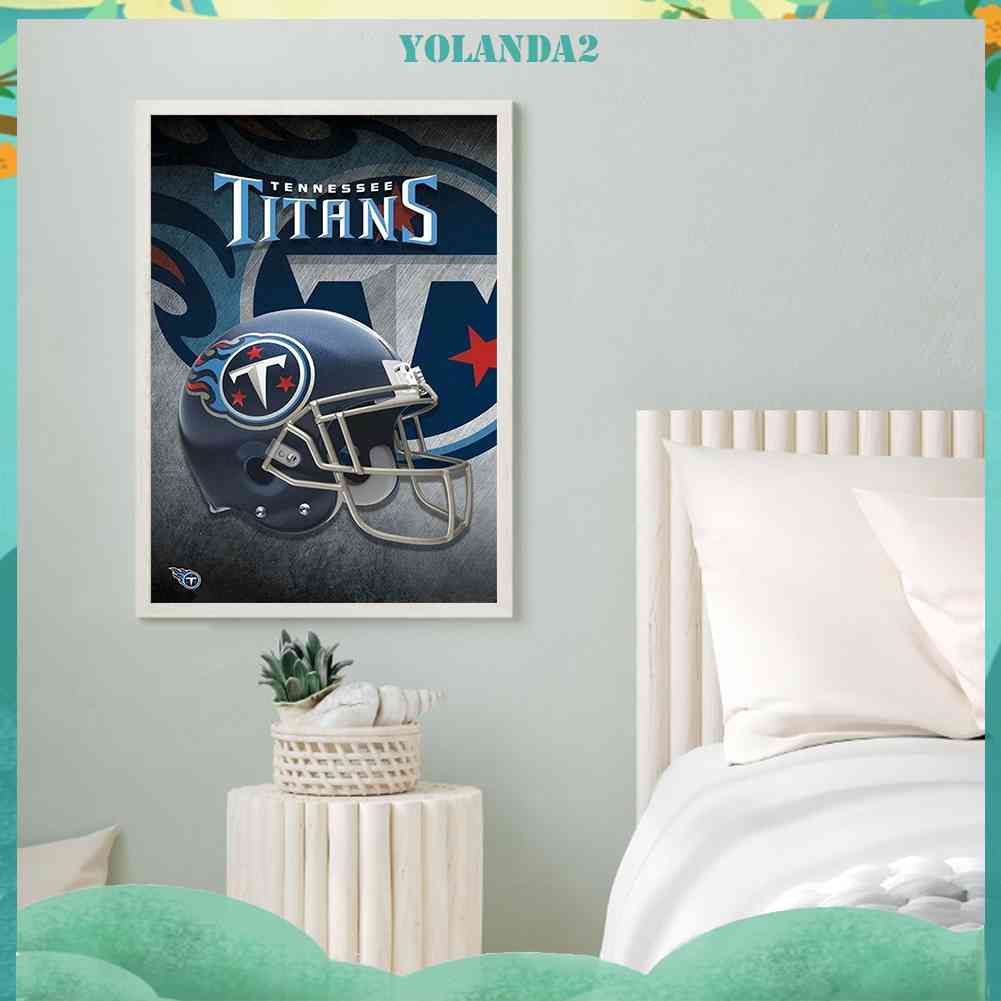 Tranh Đính Đá Kim Cương Toàn Bộ 5D DIY Hình Tennessee Titans