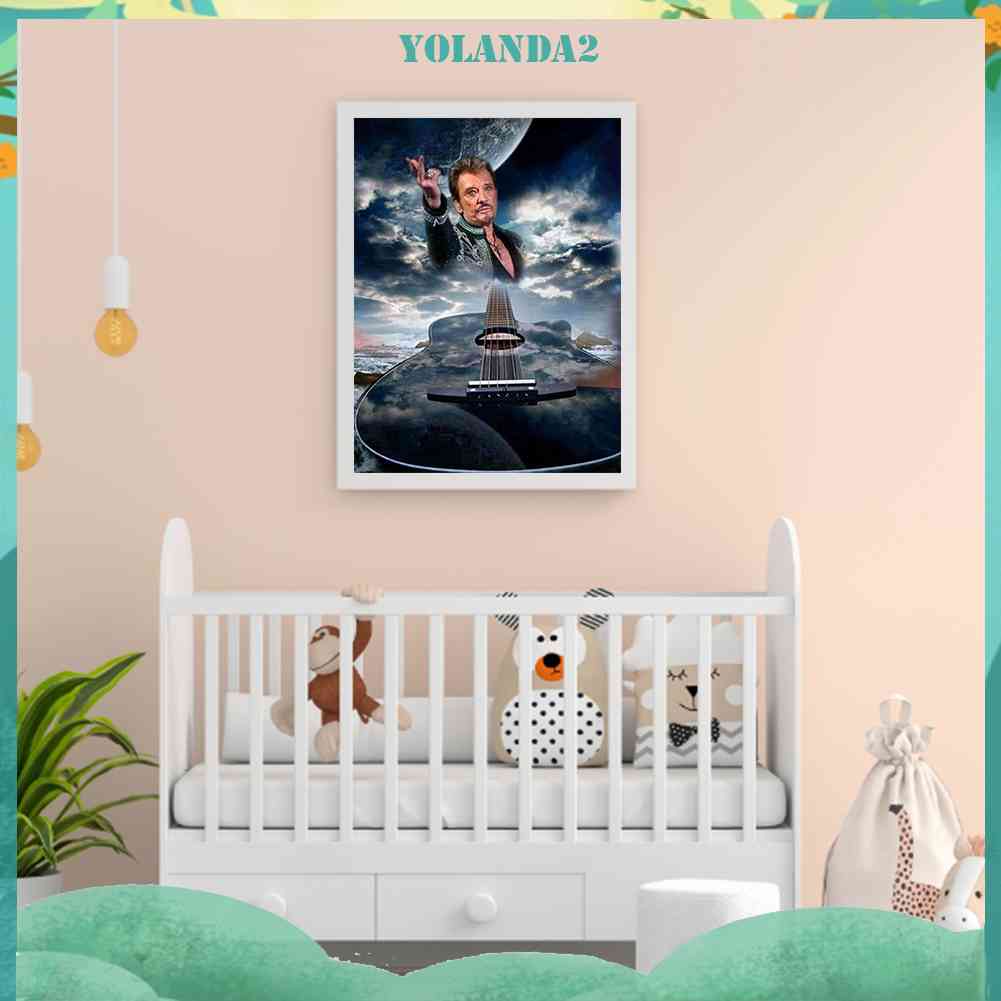 Bộ Tranh Đính Đá 5D Họa Tiết Ca Sĩ Độc Đáo DIY Dùng Trang Trí Nhà Cửa