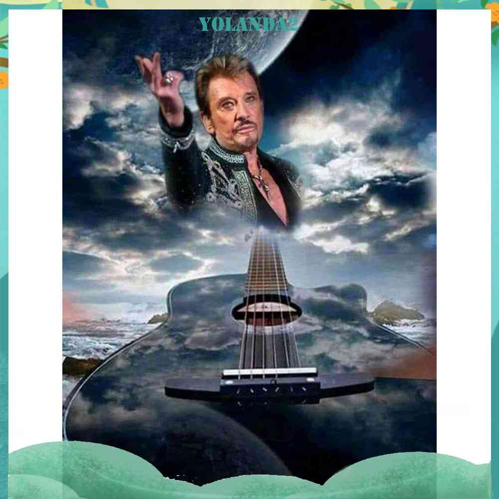 Bộ Tranh Đính Đá 5D Họa Tiết Ca Sĩ Độc Đáo DIY Dùng Trang Trí Nhà Cửa