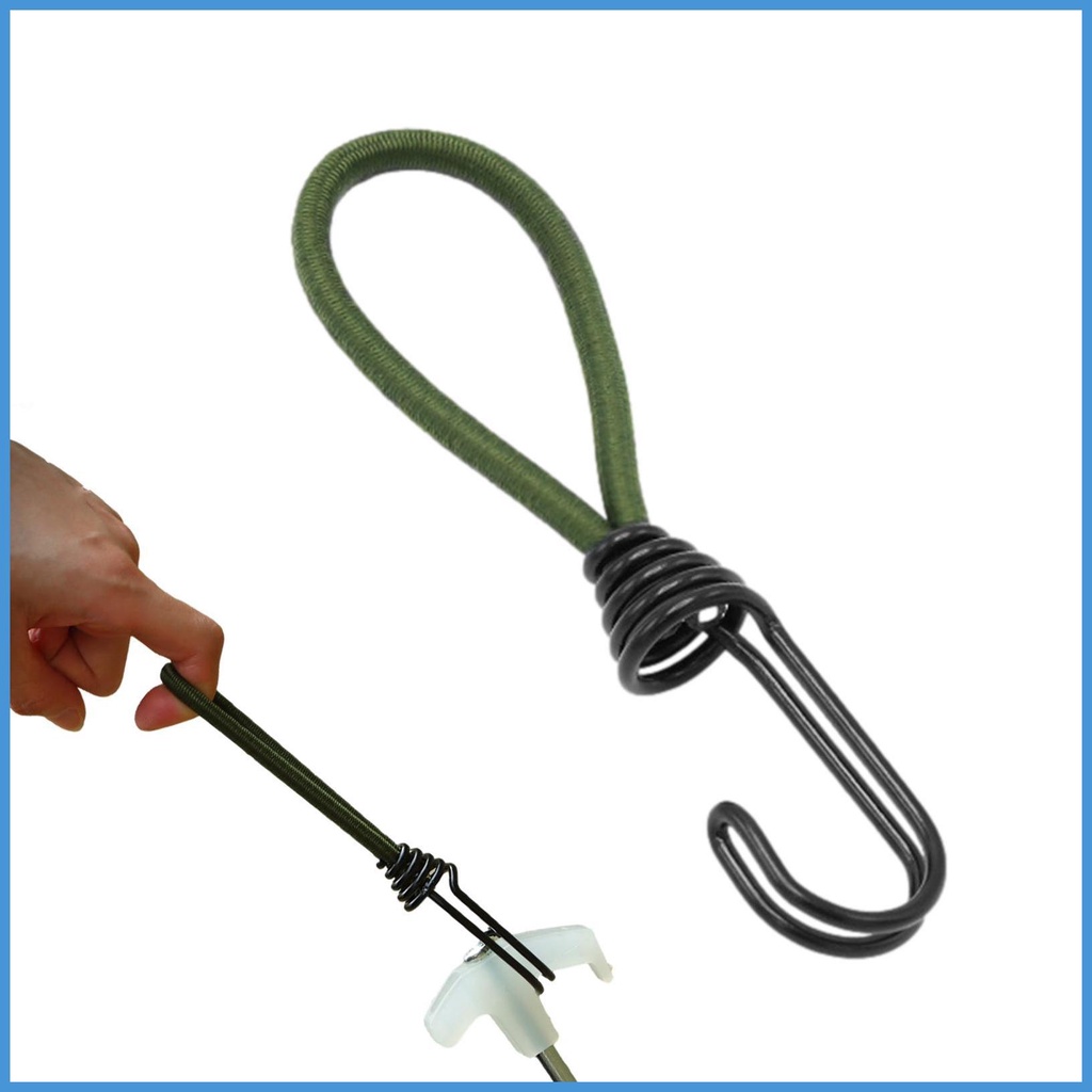 Dây Thừng Dựng Lều Co Giãn Chịu Được Sức Nặng Kèm Kẹp Carabiner Cho Hoạt Động Ngoài Trời