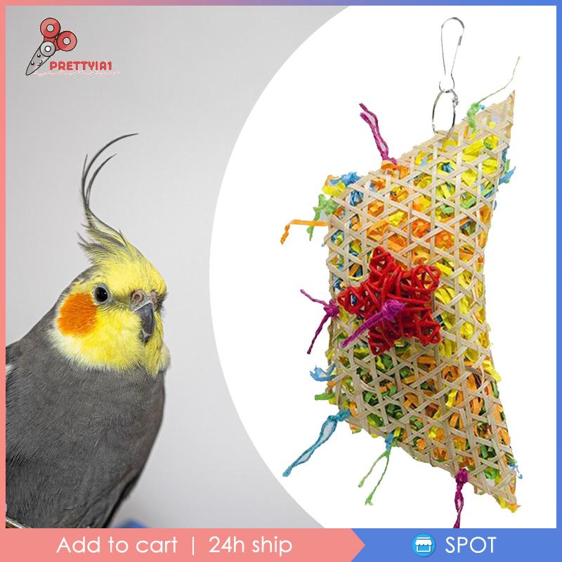 [Prettyia1] Đồ Chơi Gặm Nhiều Màu Sắc Dành Cho Chim Vẹt