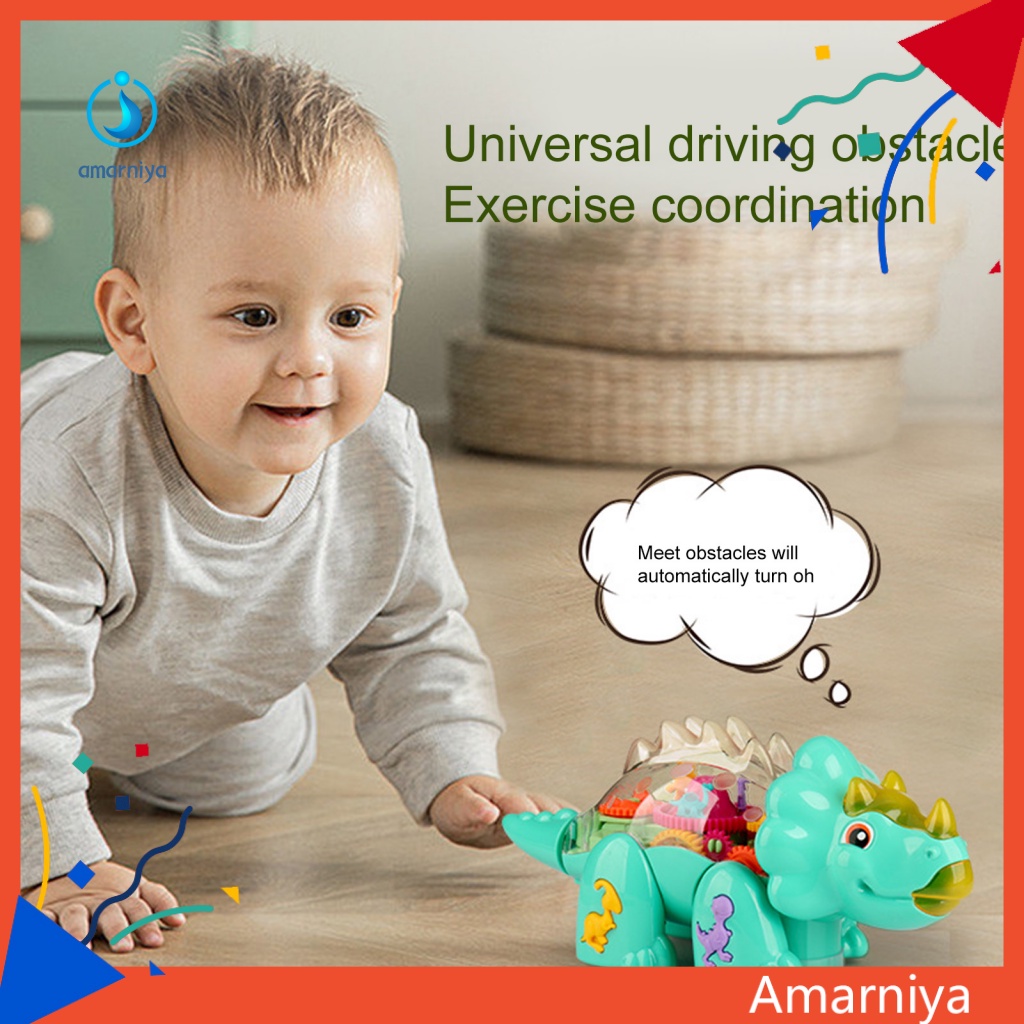 Amar Mô Hình Khủng Long Điện Tử Có Đèn Và Nhạc Cho Bé