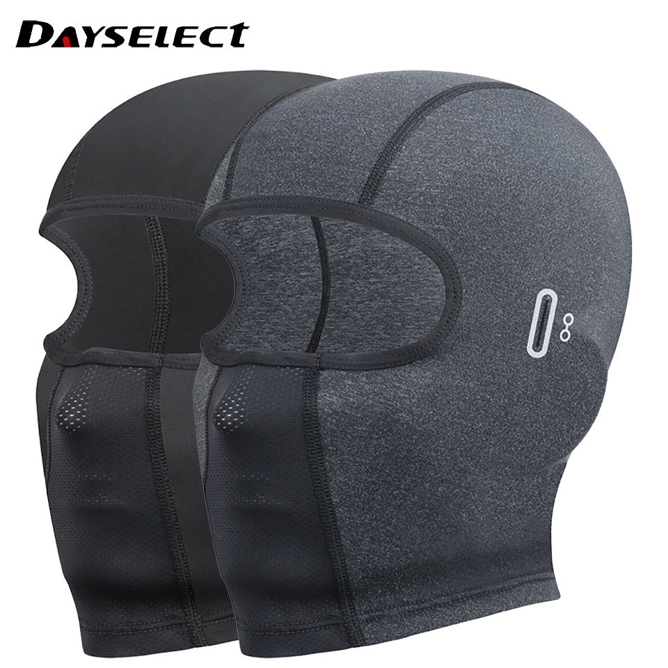 Khẩu Trang Balaclava Bằng Lụa Lạnh Thoáng Khí Bảo Vệ Cổ Và Mặt Cổ Dùng Khi Đi Xe Đạp / Xe Máy