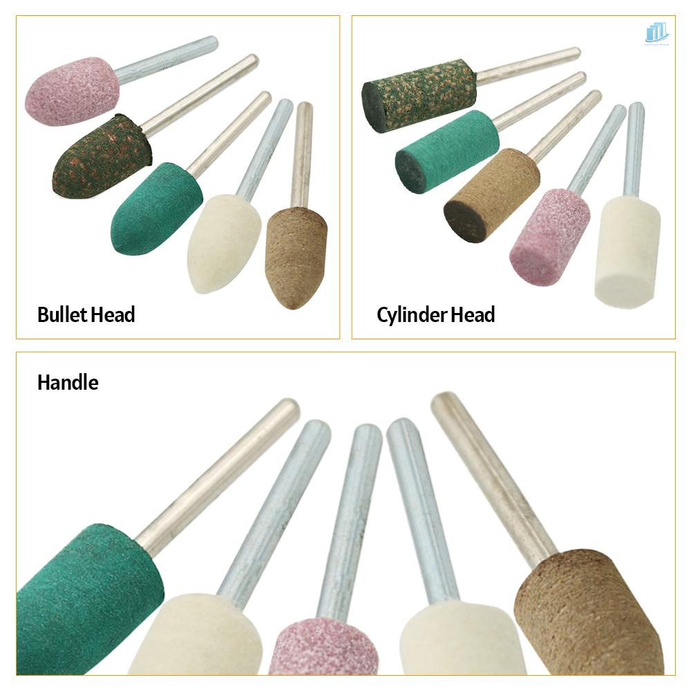 Bộ 100 Phụ Kiện Mài Đánh Bóng Điện Tử Bằng Cao Su Da Bò 1 / 8