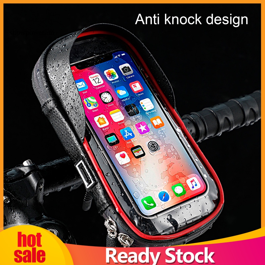 1 Bộ Túi Đựng Điện Thoại Đa Hướng Gắn Tay Lái Xe Đạp Có Thể Chạm Màn Hình Cảm Ứng