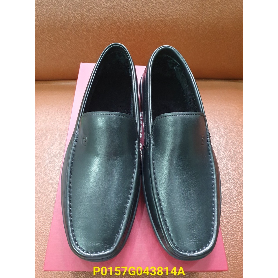 Giày lười nam Pierre Cardin chính hãng P0157G043814A da bò thật thoáng khí Đế cao su Thoải Mái, giày nam da thật