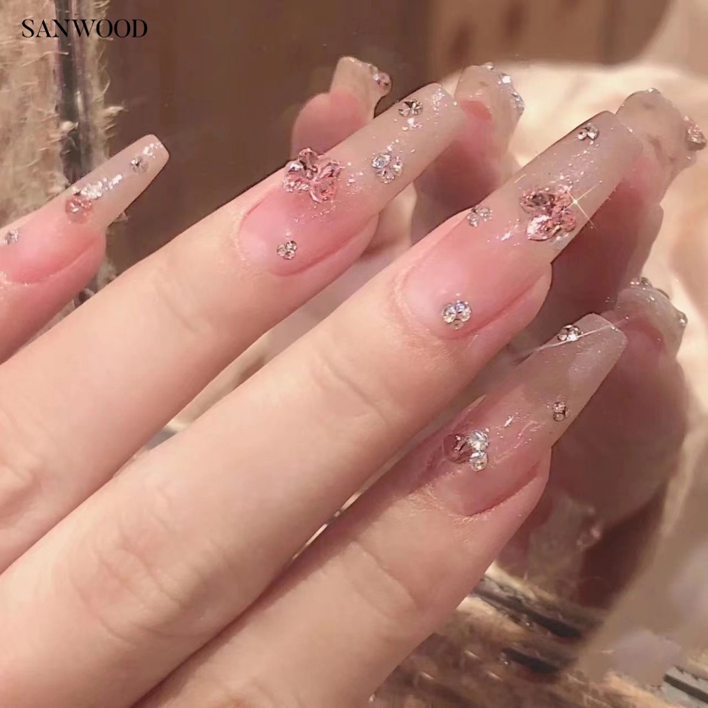 1 Hộp Đá Đính Trang Trí Móng Tay Nhiều Kích Cỡ