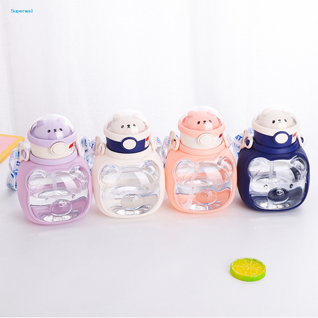 Bình Nước Silicone 860ml Thiết Kế Hình Gấu Dễ Thương