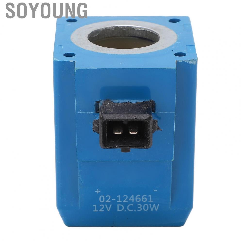 Soyoung 02‑124661   Aging Durable Solenoid Coil Round Pin Solenoid Coil  for Excavator