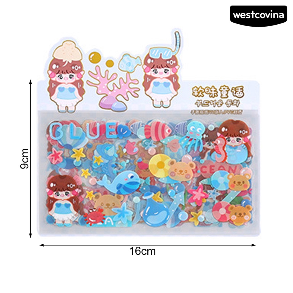 [COD]♪Set 10 Sticker Dán Sổ Tay Chống Nước Nhiều Họa Tiết Dễ Thương Trang Trí Nhà Cửa